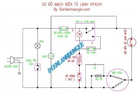 SƠ ĐỒ MẠCH ĐIỆN TỦ LẠNH HITACHI