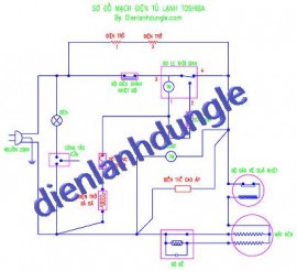 SƠ ĐỒ MẠCH ĐIỆN TỦ LẠNH TOSHIBA 