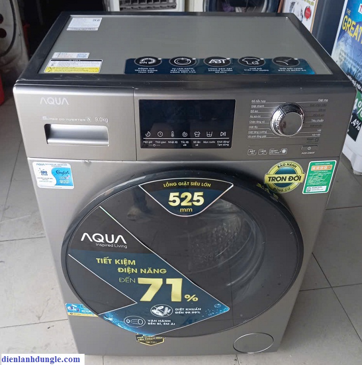 MÁY GIẶT CŨ 9KG - AQUA - INVERTER