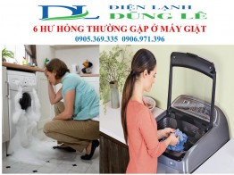 6 HƯ HỎNG THƯỜNG GẶP Ở MÁY GIẶT